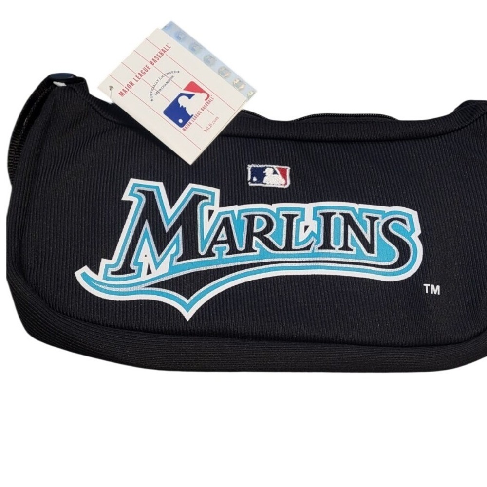 Major League Baseball‎ Marlins Black Shoulder Bag Officially Licensed MLB